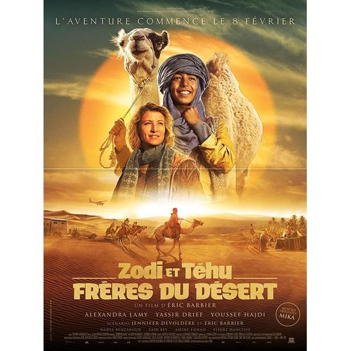 Zodi Et Thu, Frres Du Dsert - Vritable Affiche De Cinma Plie - Format 40x60 Cm - De ric Barbier Avec Yassir Drief, Alexandra Lamy, Youssef Hajdi - 2023