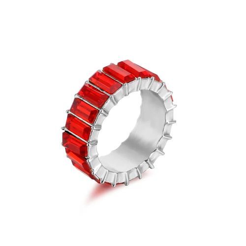 Zunderes-Bague Multicolore En Cristal Pour Femme,Bague De Luxe Lgre,Cadeau De Fte De Rh,Bijoux De Dclaration,Sortie D'usine,3a