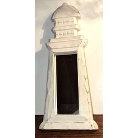 Miroir forme phare en bois