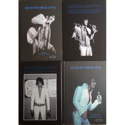 Elvis Presley On Tour 1970 Back On The Road Vol 1 Ʊ Bonus Photos-Elvis On Tour 1970 November 1970 Vol 2 Deluxe Livres Couverture Rigide 170 Pg Signé Kieran Davis 2013-2014