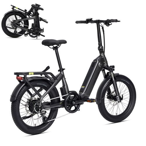 Vélo Électrique Deruiz Vtc Fat Ebike Vélo Electrique Pliable - Moteur 250w - Pneus Tout-Terrain 20 Pouces -Shimano 8 Vitesses - Batterie 500wh