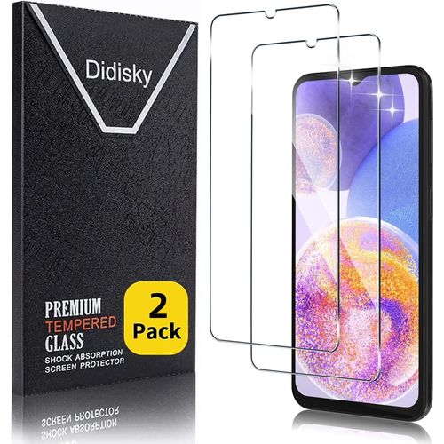 Lot De 2 Protecteur Verre Trempé Pour Samsung Galaxy A23,Galaxy A23 5g, Film Protection Écran, Résistance Aux Rayures, Dureté 9h, Pas De Bulles, Haute Définition