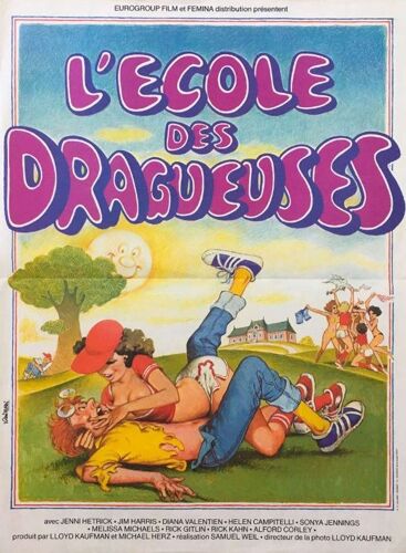 L'ecole Des Dragueuses / Squeeze Play - Affiche Originale De Cinéma - Format 40x60 Cm - De Samuel Weil Avec Jim Harris, Jennifer Hetrick, Helen Campitelli, Diana Valentien / Vanni Tealdi - 1980