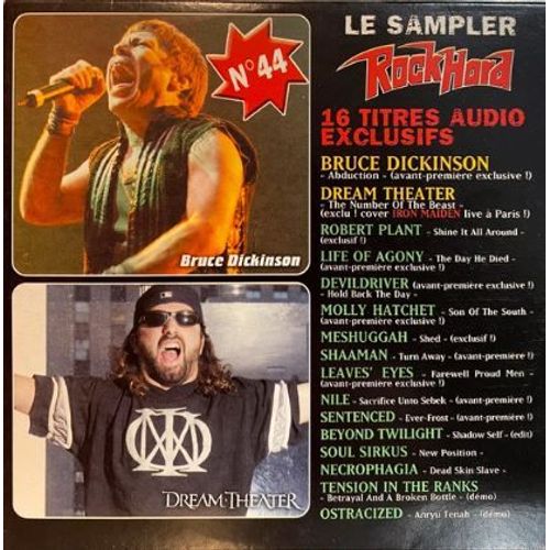 Le Sampler Rock Hard N° 44 _ (Cd Collector 16 Titres ; Pochette Cartonnée ; 2005)