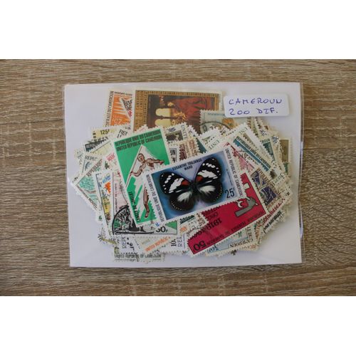 Cameroun 200 Timbres Différents