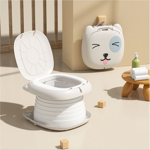 Toilette Enfant - Aqsacokiya - Pot Pliant De Voyage, Camping Sur La Route Ou Utilisation À La Maison Avec Sac De Secours Jetable