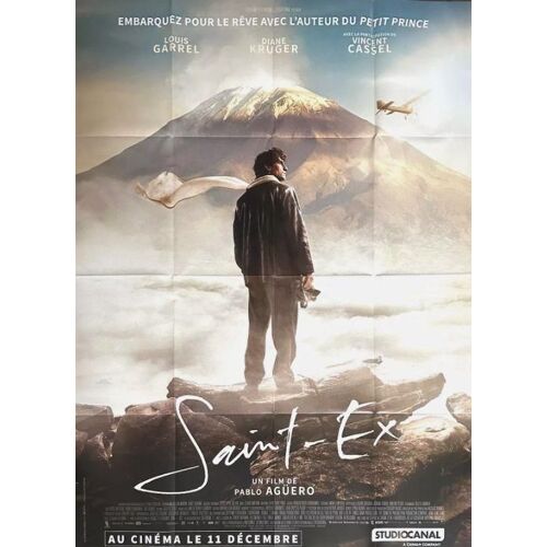 Saint-Ex - Véritable Affiche De Cinéma Pliée - Format 120x160 Cm - De Pablo Agüero Avec Louis Garrel, Vincent Cassel, Diane Kruger, Sergej Onopko, Blanche Redouloux / Antoine De Saint-Exupéry - 2024