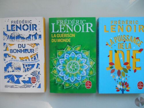 Frédéric Lenoir La Guérison Du Monde - La Puissance De La Joie- Du Bonheur : Un Voyage Philosophique Lot De 3 Livres