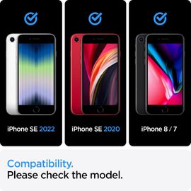Alignmaster Verre Trempé Compatible Avec Iphone Se 3 (2022), Iphone Se 2 (2020), Iphone 8, Iphone 7, Couverture Complète, 9h Protection Écran