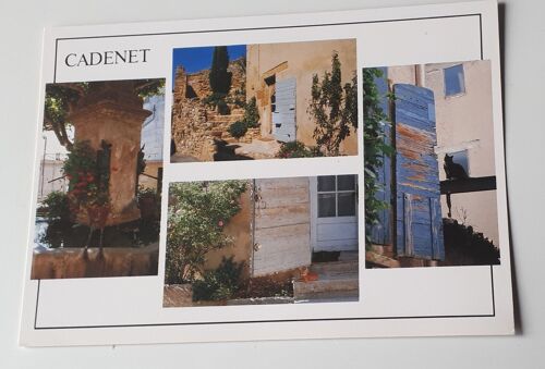 Carte Postale Couleurs De Cadenet (Vaucluse) - Reflets Du Village Sous Forme De 4 Petites Vues Différentes - 10x15cm - La Nimoise Descartes - Florian-Cano Éditeur N°9-7904