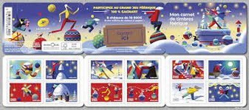 Mon Carnet De Timbres Féerique : Animaux Préparant Les Fêtes De Fin D'Année Bande Carnet 2214 Année 2022 Aytoadhésifs N° 2214 2215 2216 2217 2218 2219 2220 2221 2222 2223 2224 2225 Yt Luxe Val Perm