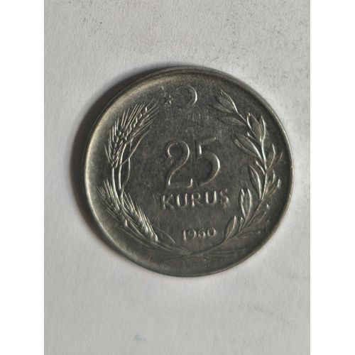 Monnaie Turquie 25 Kurus 1960
