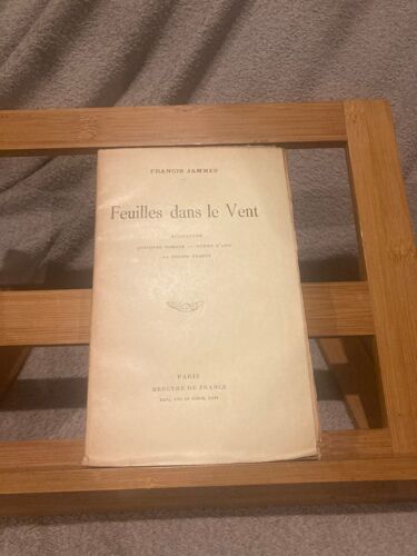 Francis Jammes Feuilles Dans Le Vent Mercure De France 1914