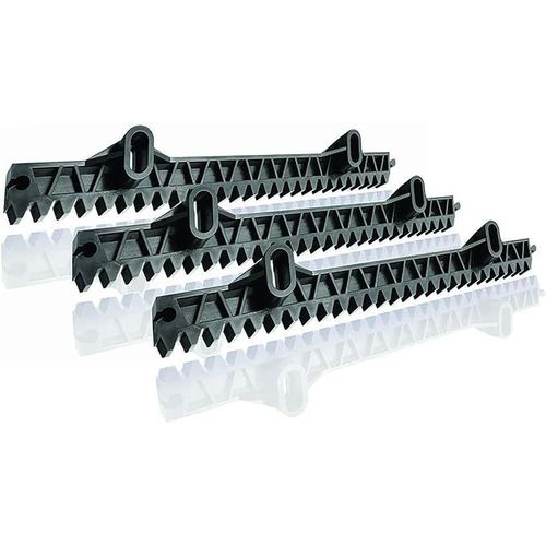 Somfy 2400501 - Mètre de crémaillère supplémentaire (3 x 33 cm) pour portail coulissant - Compatible avec les moteurs Freevia et Slidymoove - Fabriqué en France, Gris