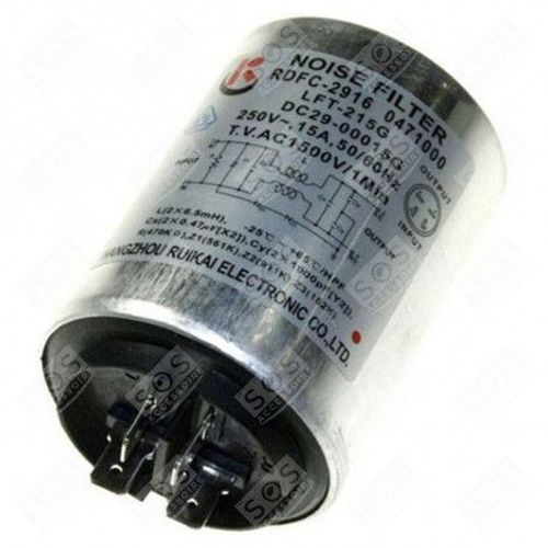 Filtre B49P1008 anti parasite d'origine Lave-linge - DC29-00015G, DC29-00015K Lave-linge SAMSUNG