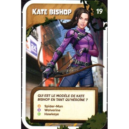 Carte Leclerc Explore L'univers Marvell Avec Groot Kate Bishop 19