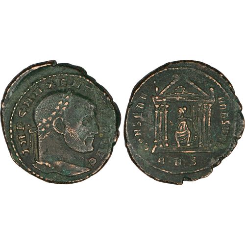 Rome - Follis - Maxence - 308 Ad - Conserv Vrb Svae - Rome Dans Temple - Rome - 6.38 G. - Ric.210 - 24-302