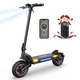 Trottinette Électrique Iscooter Ix7 Pro Équipée De Deux Moteurs De 1000 Watts D'Une Batterie De 48 V 17,5 Ah De Pneus Tout-Terrain De 10 Pouces D'Une Vitesse Maximale De 60km/H D'Une Autonomie De 80km
