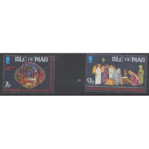 Ile De Man Timbres Noël 1981