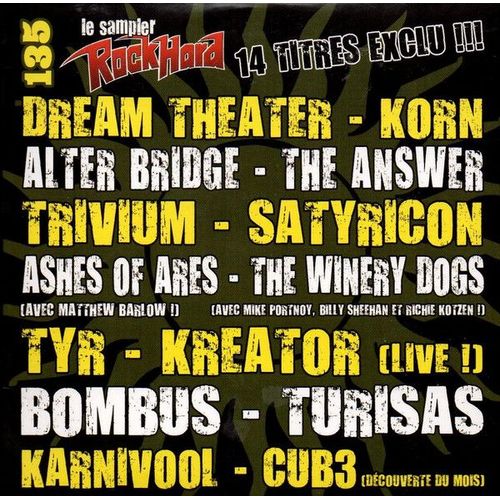 Le Sampler Rock Hard N° 135 _ (Cd Collector 14 Titres ; Pochette Cartonnée ; 2013)