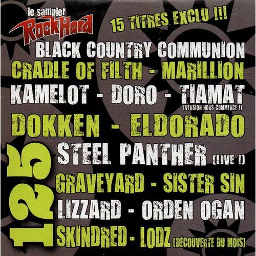 Le Sampler Rock Hard N° 125 _ (Cd Collector 15 Titres ; Pochette Cartonnée ; 2012)