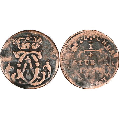 Allemagne - Archevêché De Cologne - 1/4 Stuber - "4" Inversé - 1759 - Clemens August Von Bayern - 24-326
