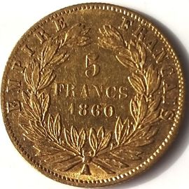 5 Francs Or Napoléon Iii