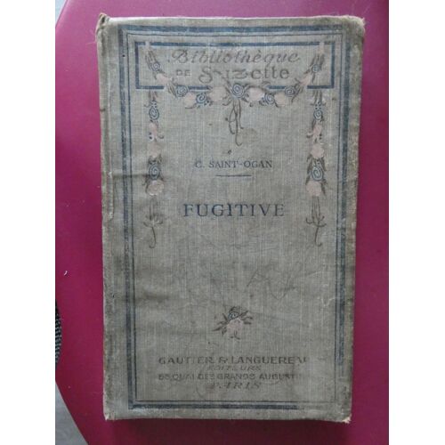 Livre Jeunesse Ancien Fugitive