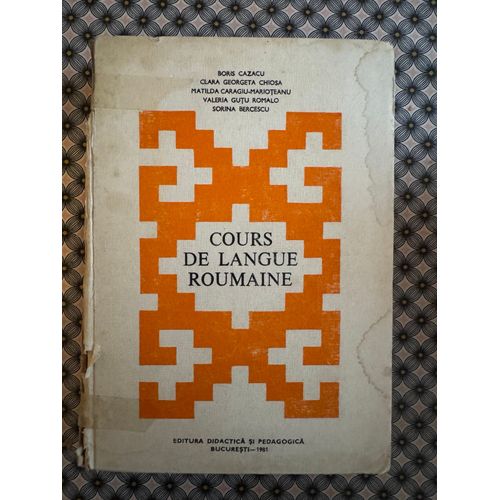 Cours De Langue Roumaine