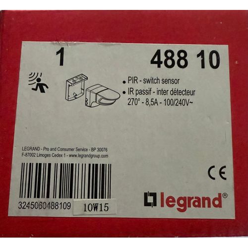 DETECTEUR AUTOMATIQUE AUTONOME REF 48810 LEGRAND