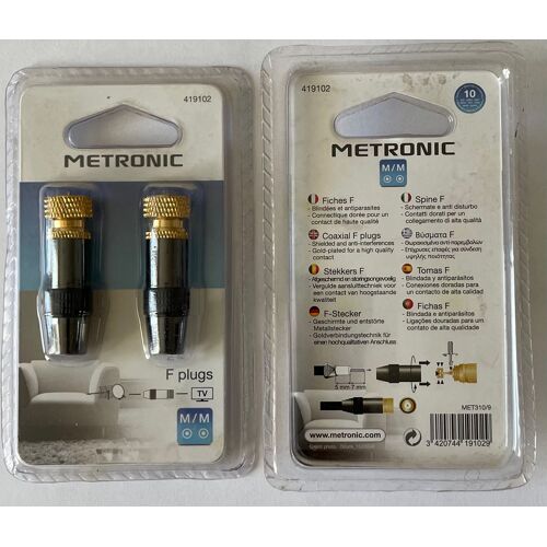 METRONIC - Jeu de 2 fiches F Prémium mâle
