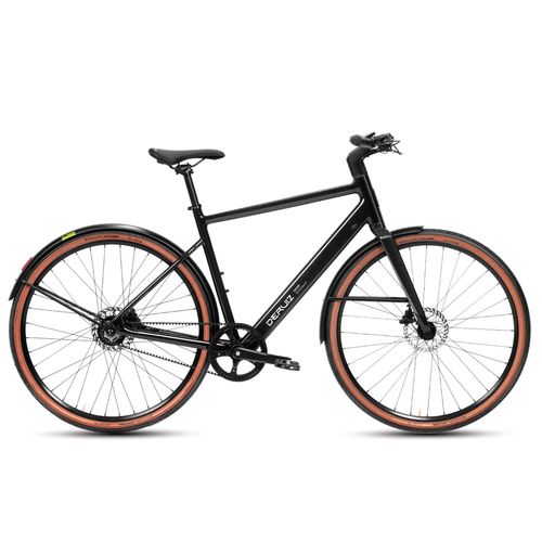 Vélo Électrique Léger Et Sportif Deruiz Turmali M 52cm E-Bike Avec Gates Carbon Drive 250w Moteur 36v/360wh Autonomie 110km Noir