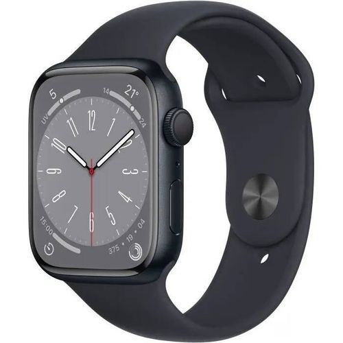 Apple Watch Series 8 (GPS) - Boîtier 41 mm Aluminium Minuit avec Bracelet Sport Minuit
