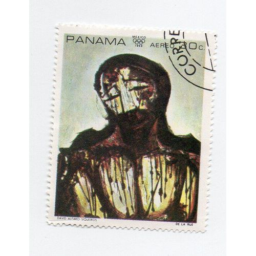 Panama- 1 Timbre Oblitéré- Jeux Olympiques De Mexico 1968