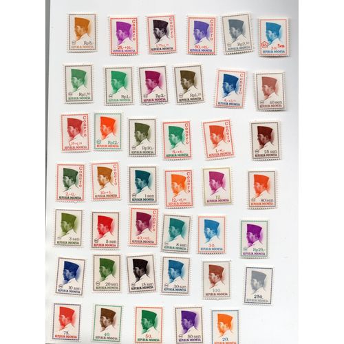 Indonésie- Lot De 41 Timbres Neufs- Président Sukarno