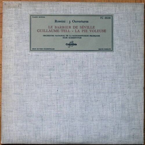 Rossini 3 Ouvertures La Voix De Son Maître