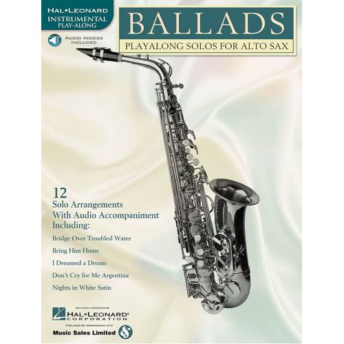 Ballads Playalong Solos For Alto Saxophone - Hal Leonard