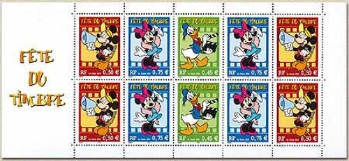Bc 3641a (2004) Carnet Fête Du Timbre Mickey Non Plié N** (Cote 5,9e)