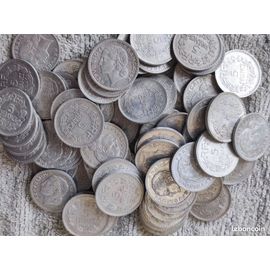 Lot De 50 Pièces De Monnaie Françaises 5 Francs Lavrillier Aluminium