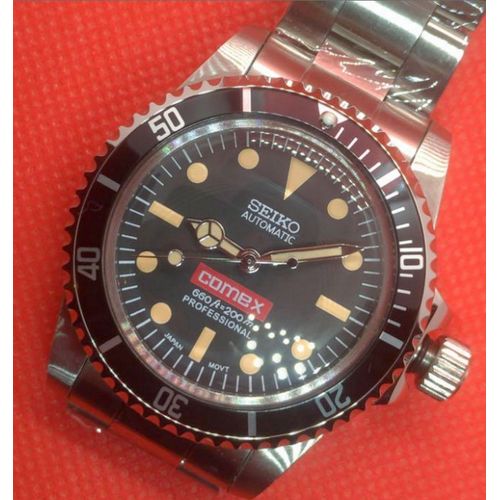 Seiko Mod Vintage 5512 5513 Comex Hommage Mouvement Nh35 Automatique Rare !
