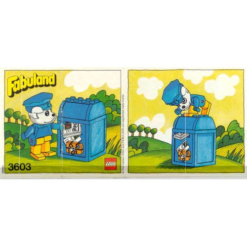 LEGO Fabuland - 3603 (Boris Bulldog and Mailbox)