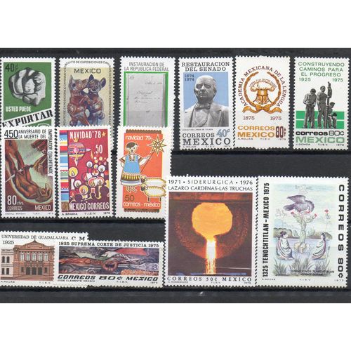 Mexique Timbres Divers 3
