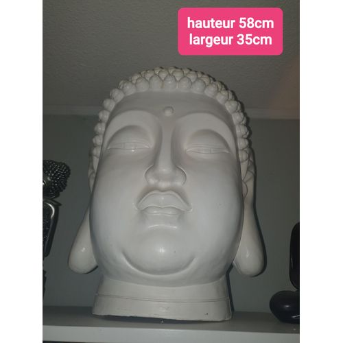 Tête bouddha blanc