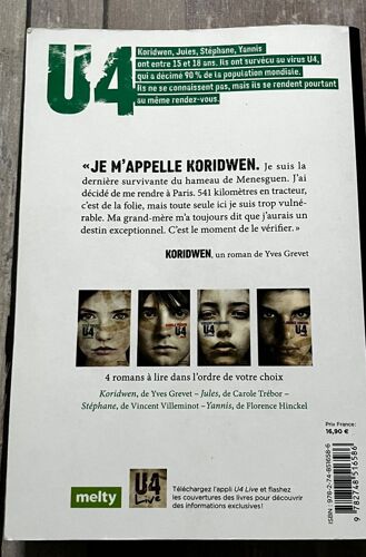 Roman "U4 Koridwen" De Yves Grevet