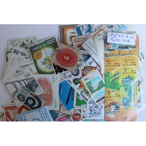 Mexique 500 Timbres Différents