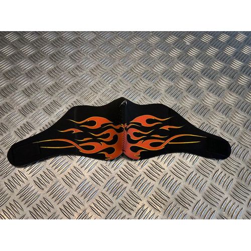 Masque Néoprène Demi Flamme Noir Et Orange