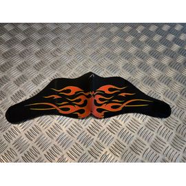 Masque Néoprène Demi Flamme Noir Et Orange