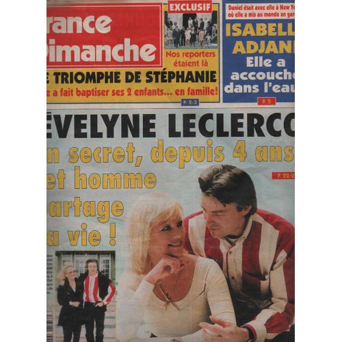 France Dimanche 2538 1995 Evelyne Leclercq/Brando/Adjani/Morandini/Smalto/Montossey/Gerard Lanvin