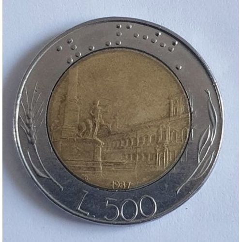 Italie 500 Lires 1987