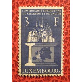 Communauté Européenne Du Charbon Et De L'acier - 3 Francs Bleu - Timbre Oblitéré - Luxembourg - Année 1956 - Y&t N° 512